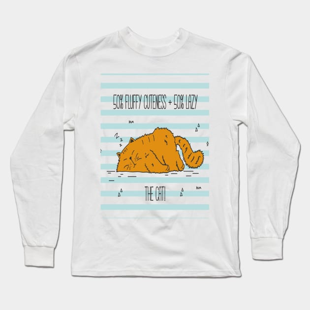 the cat Long Sleeve T-Shirt by hossamimam